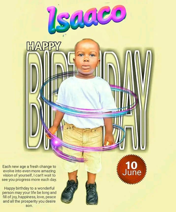 Isaaco — Birthday Poster